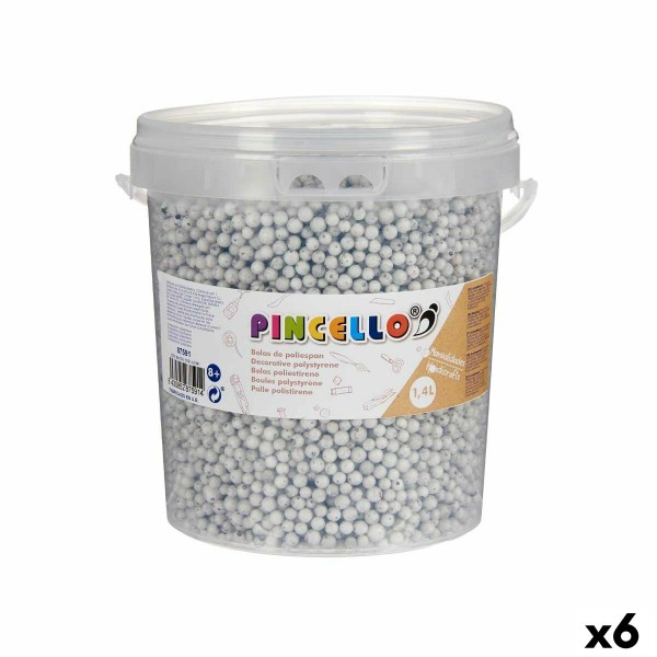 Materials for Handicrafts Pincello POLIESPAN-GR 13,5 x 14 x 14,5 cm Balls 6 Units