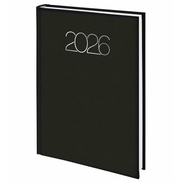 Appointment book Deusto PREMIUM Black A5 14,5 x 20,5 cm 2026