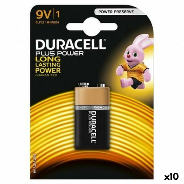 Alkaline Battery DURACELL 9 V 6LR61 (10 Units)