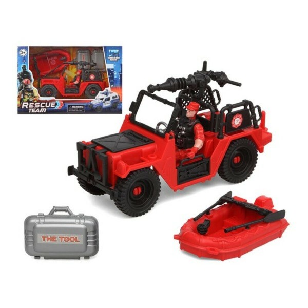 Transportlīdzekļu Rotaļu Komplekts Firefighters Rescue Team 28 x 18 cm