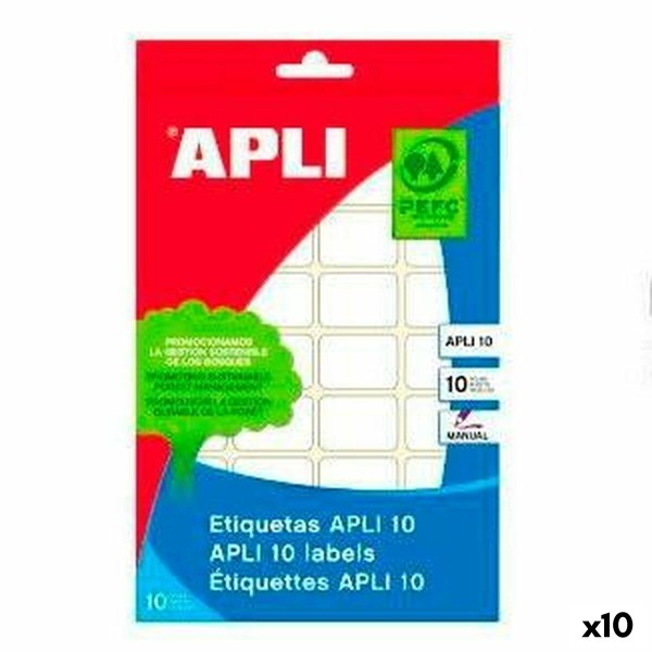 Etiķetes Apli Balts Papīrs 10 Loksnes 20 x 50 mm (10 gb.)