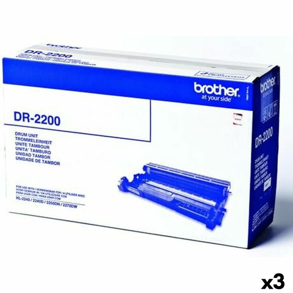 Printeri trummel Brother DR2200 Must (3 Ühikut)