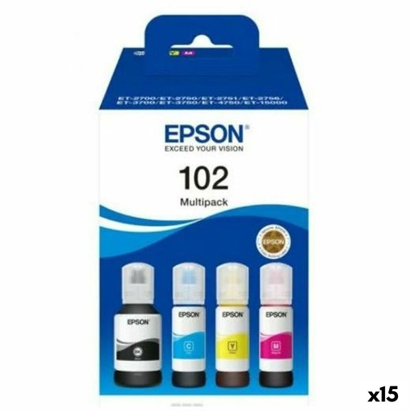 Картридж с оригинальными чернилами Epson Nº102 Multipack Жёлтый (15 штук)