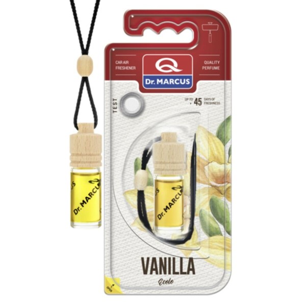Auton ilmanraikastin Dr Marcus ECOLO VANILLA Vanilja 4,5 ml Puu Lasi
