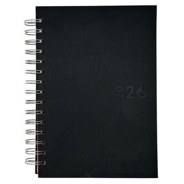 Diary Didex BOSTON Black 14,5 x 21 cm 2026