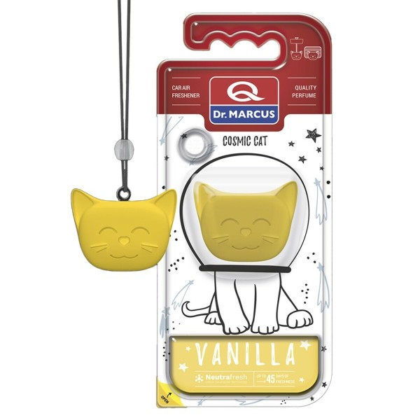 Car Air Freshener Dr Marcus COSMIC CAT VANILLA Vanilla Plastic