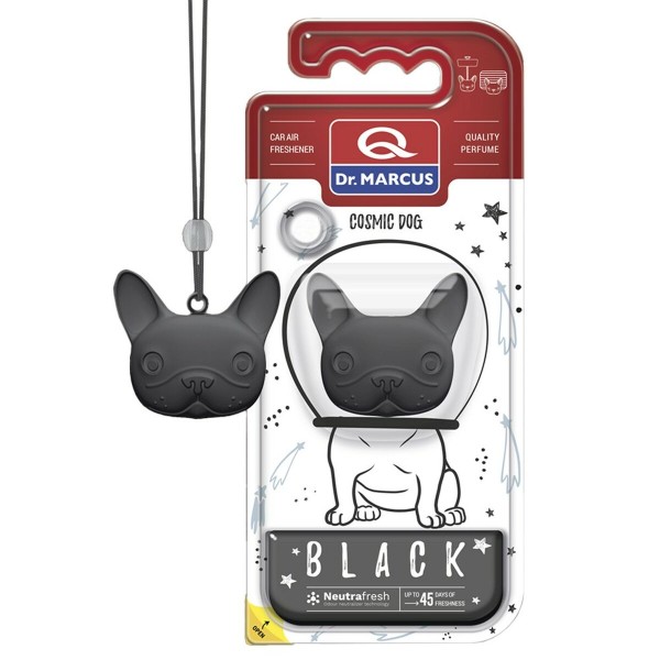Auton ilmanraikastin Dr Marcus COSMIC DOG BLACK black Muovinen