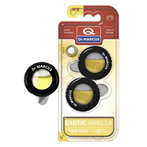 Automobilio oro gaiviklis Dr Marcus FRESH POINT EXOTIC VANILLA Vanilė 2,5 ml Plastmasinis (2 vnt.)