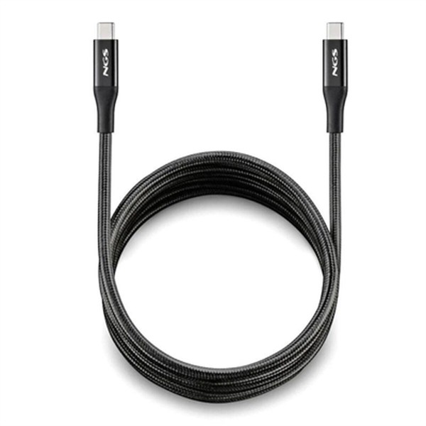 USB-C-kaabel NGS KNOT240W-2 Must 2 m