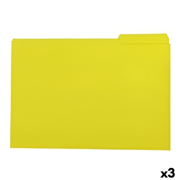 Set of Subfolders Elba Yellow Sheet 50 Pieces (3 Units)
