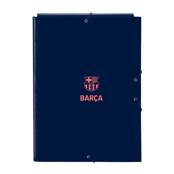 Žiedinis segtuvas F.C. Barcelona Tamsiai mėlyna A4 26 x 33.5 x 2.5 cm