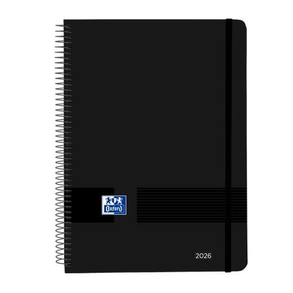 Diary Oxford LIVE&GO Black A5 21 x 14,8 cm 2026 (5 Units)