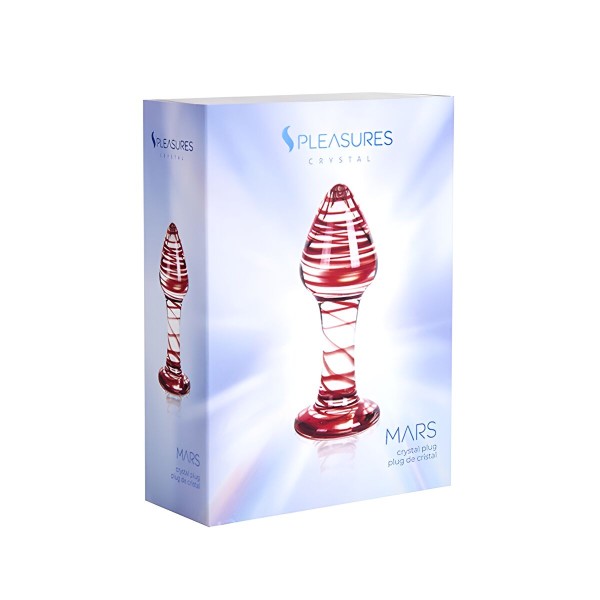 Anālais spraudnis S Pleasures Sarkans Caurspīdīgs (10,3 cm) (10,2 cm)