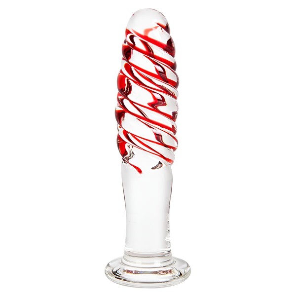 Anal plug S Pleasures Red Transparent (14 cm) (14,6 cm)