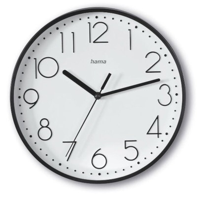 Wall Clock Hama 00185866 Black