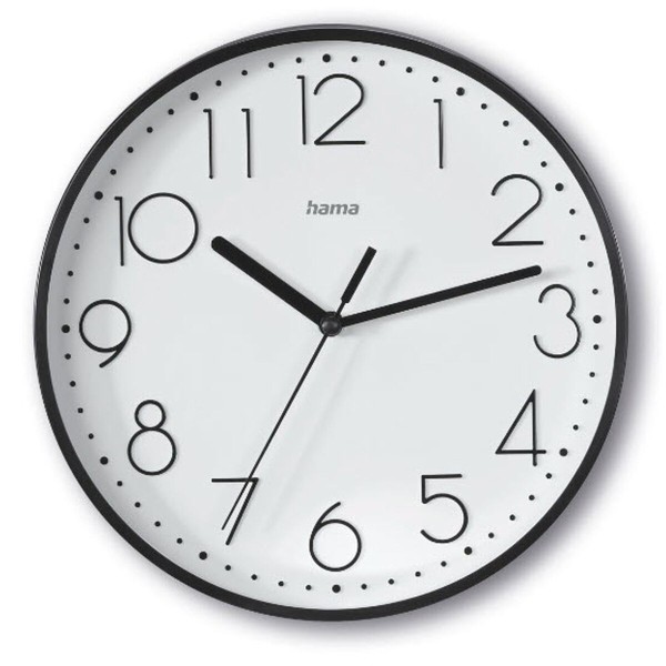 Wall Clock Hama 00185866 Black