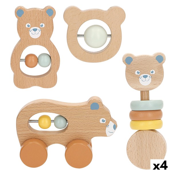 Set of rattles Woomax 13,5 X 9,5 X 4,5 CM (4 Units)