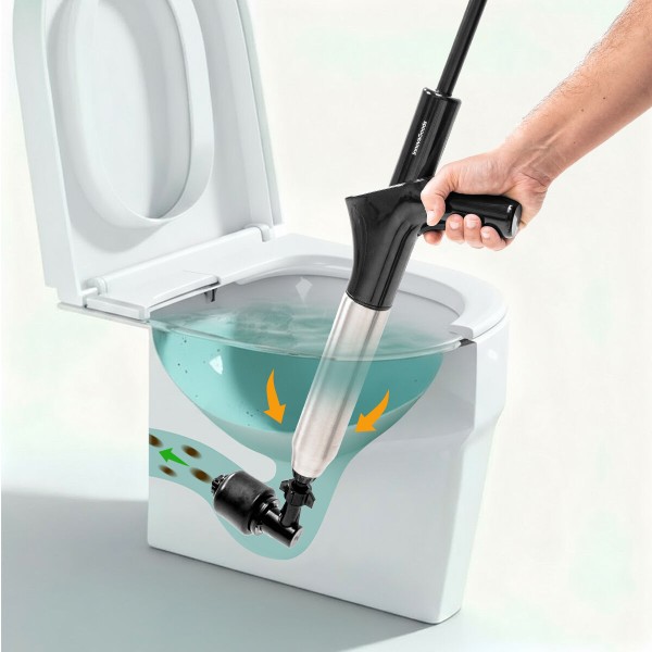 Korkean paineen paineilmapumppu lisävarusteilla ja 5-in-1 painemittarilla Jetpro InnovaGoods