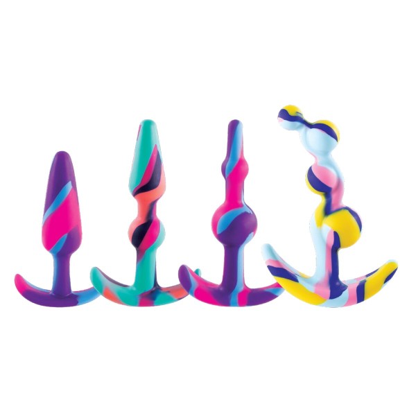 Anal plug NMC Multicolour 4 Pieces