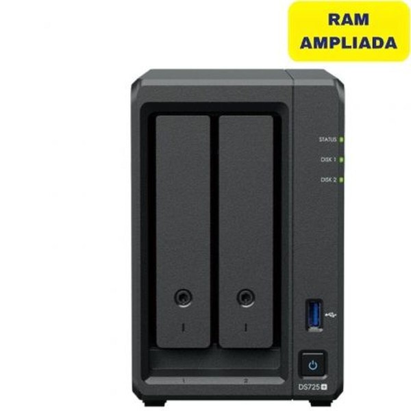 NAS Võrgusalvesti Synology DS725+/16G Must Quad Core