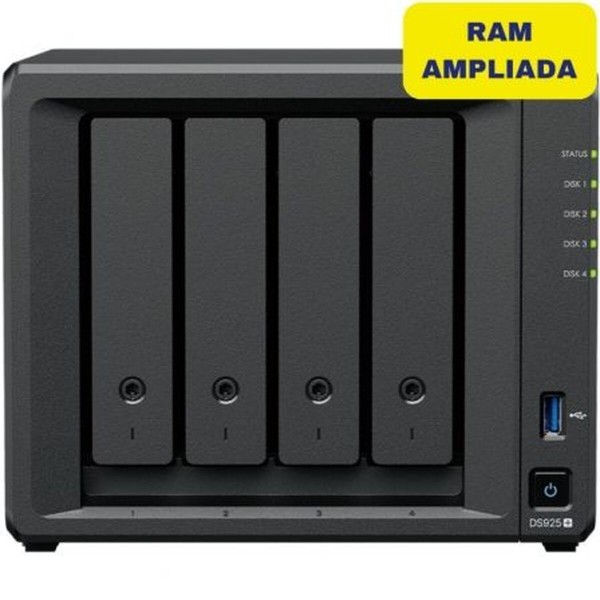 NAS Tīkla Suzrage Synology DS925+/16G Quad Core Melns