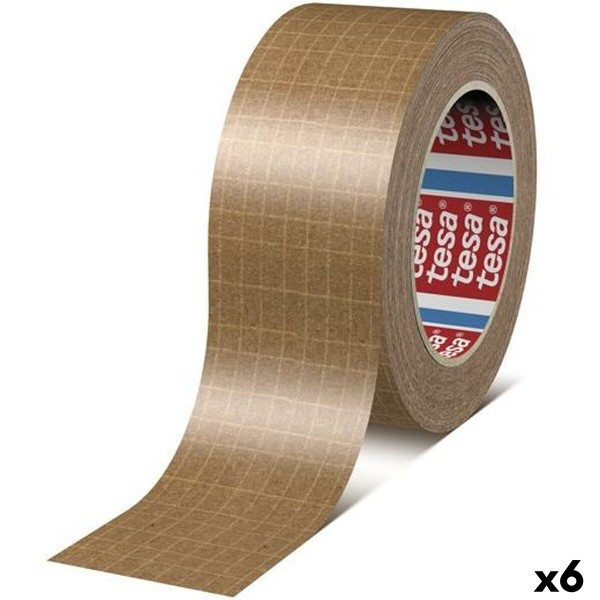 Adhesive Tape TESA TESAPACK Brown 50 mm x 25 m Packaging (6 Units)