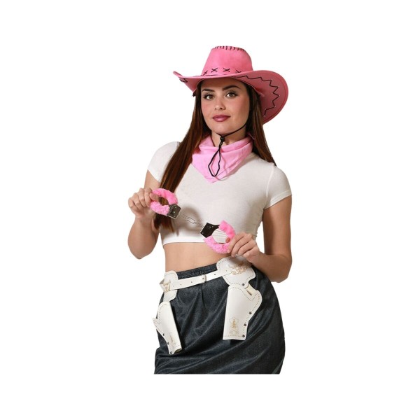 Kostumas suaugusiems Cowgirl Kaubojus Vienas dydis (4 vnt.)