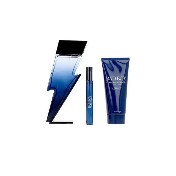Vyriškų kvepalų rinkinys Carolina Herrera BAD BOY Cobalt 3 Dalys