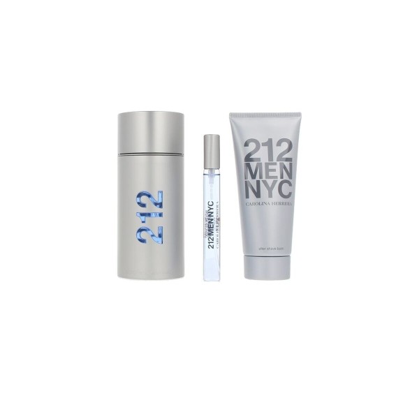 Men's Perfume Set Carolina Herrera 212 NYC MEN 3 Pieces