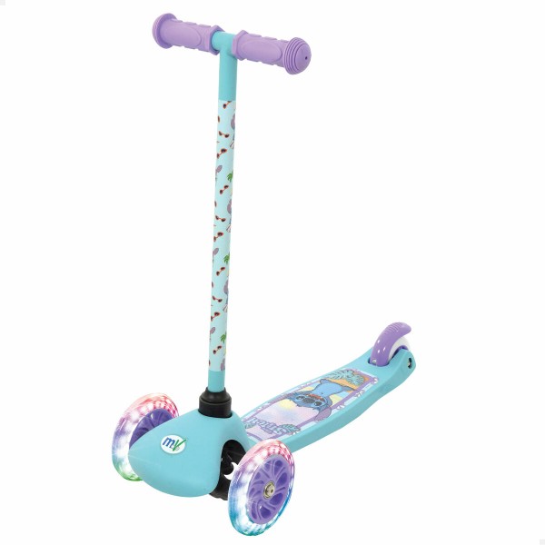 Paspirtukas Stitch Guma Metalinis Plastmasinis