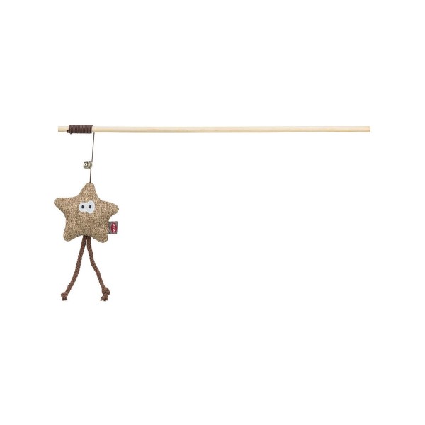 Cat toy Trixie Beige Polyester Wood Star