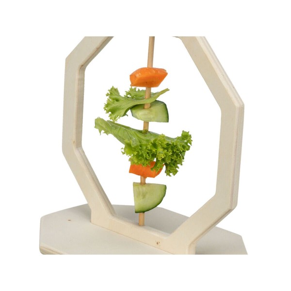 Pet feeding dish Trixie Wood 17 x 12 x 17 cm