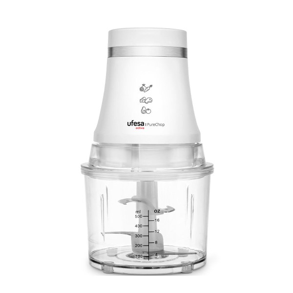 Mincer UFESA PURECHOP ACTIVA White Stainless steel Plastic 400 W 0,8 L
