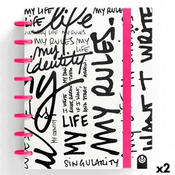 Notebook Carchivo INGENIOX EDIT MY LIFE Pink A5 80 Sheets (2 Units)