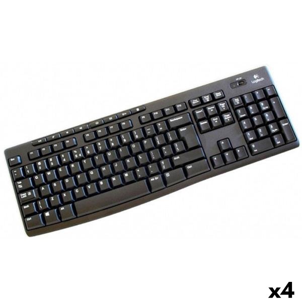 Langaton näppäimistö Logitech K270 Musta Espanjalainen Qwerty (4 osaa)
