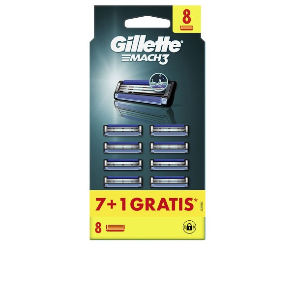 Запасные лезвия для бритвы Gillette MACH 3 8 Предметы