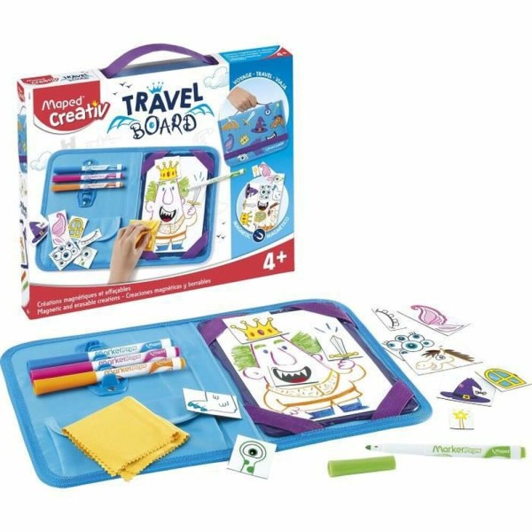 Joonistuskomplekt Maped Travel Board 20 Tükid, osad