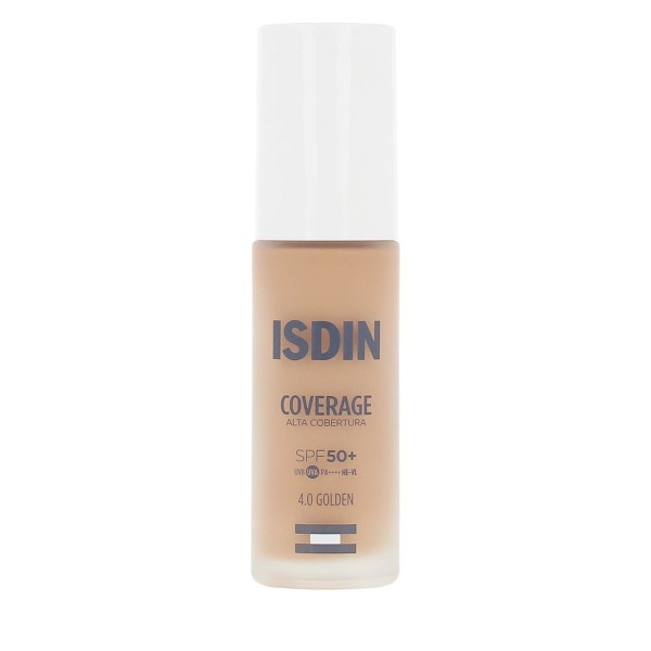 Skystas makiažo pagrindas Isdin COVERAGE Nº 4.0 Golden Spf 50 30 g