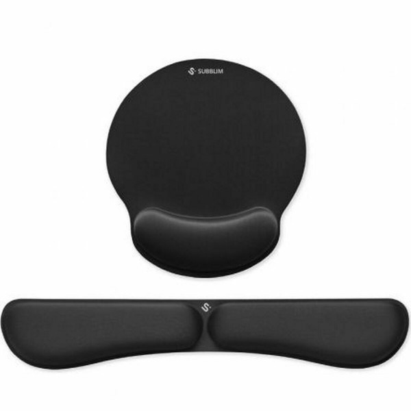 Mat with Wrist Rest Subblim SUBMP04E020 Black