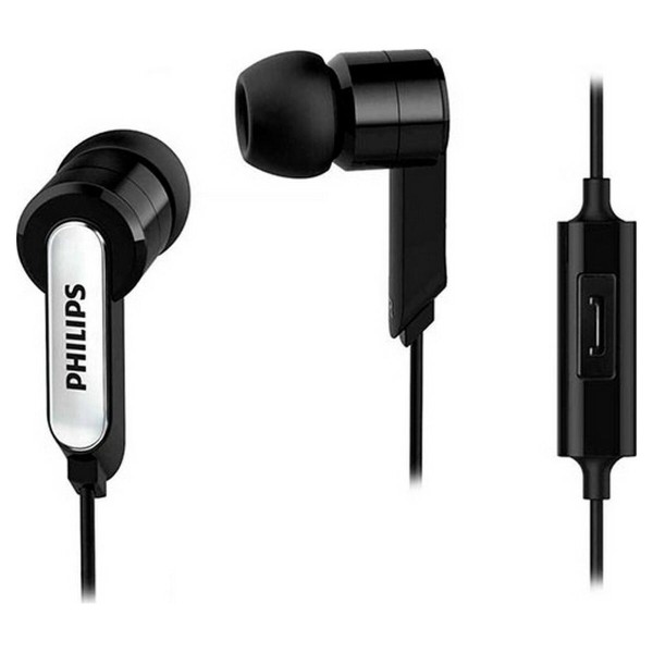 Kuulokkeet mikrofonilla Philips SHE1405BK/10 Musta Silikoni