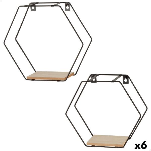 Riiulid Max Home Raud Puit MDF 30 X 27 X 10 CM (6 Ühikut)
