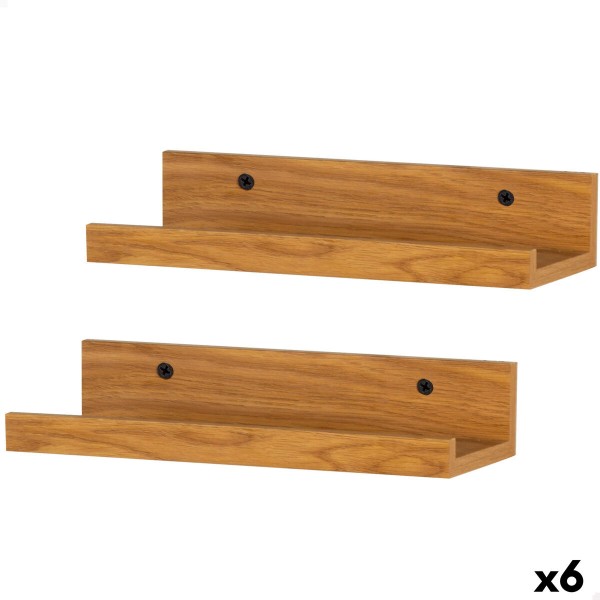 Shelves Max Home MDF Wood 25 X 5 X 10 CM (6 Units)