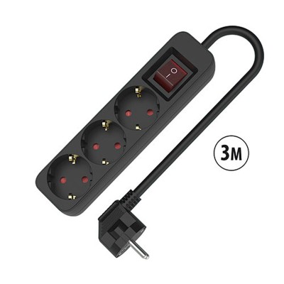 3-socket plugboard with...