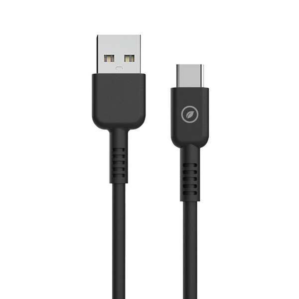 USB - Lightning kabelis Muvit for Change Juoda 1,2 m