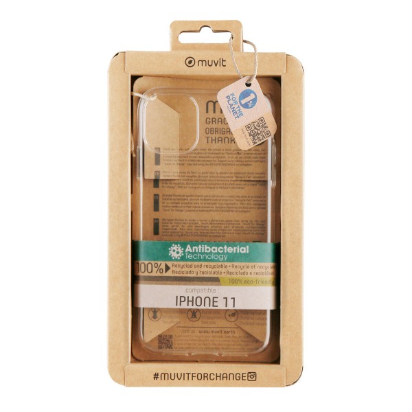 Mobile cover Muvit for Change iPhone 11 Transparent iPhone 11