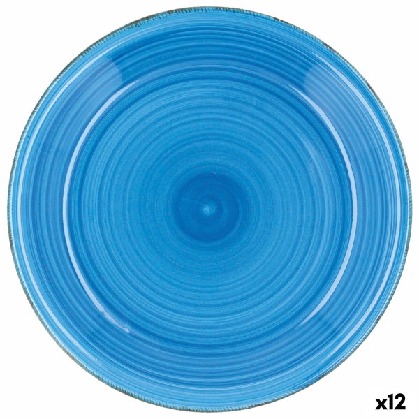 Lame taldrik Quid Vita Azul Sinine Keraamiline Ø 27 cm (12 Ühikut)