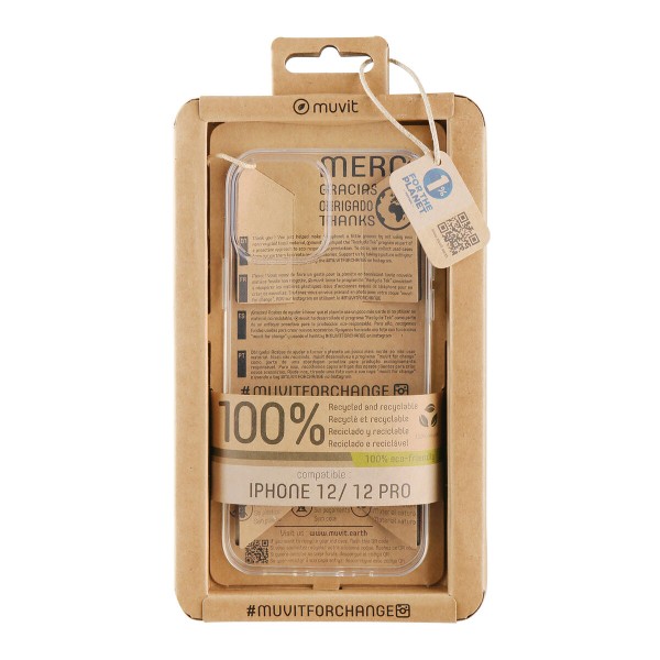 Mobile cover Muvit for Change iPhone 12/12 Pro Transparent