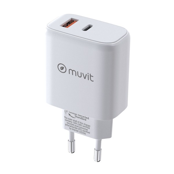 Сетевое зарядное устройство Muvit for Change MCD356 Белый 18 W 45 W