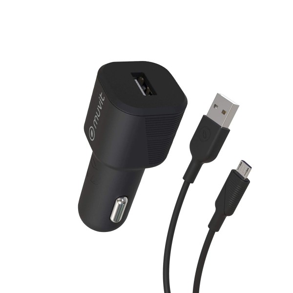 Electric car charger Muvit 1,2 m Black