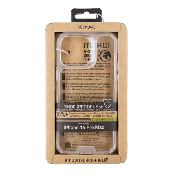 Чехол для мобильного телефона Muvit for Change iPhone 14 Pro Max Прозрачный